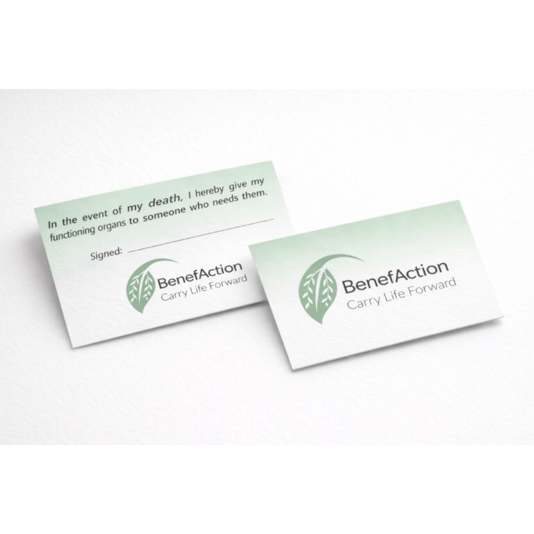 organ donor card